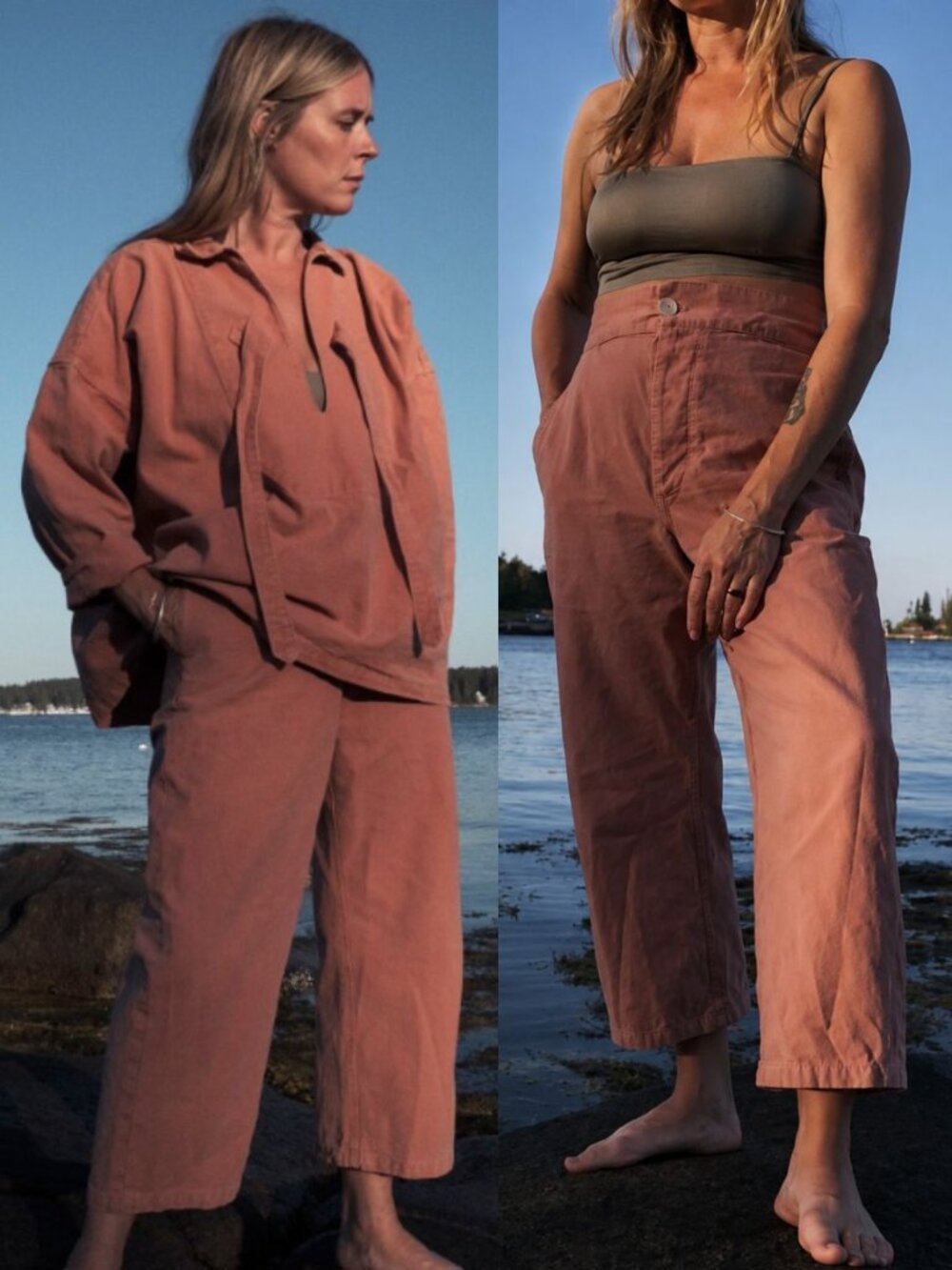 Rudy Jude High Season Pant Terracotta Rose Pink Straight Leg Cotton Size 3